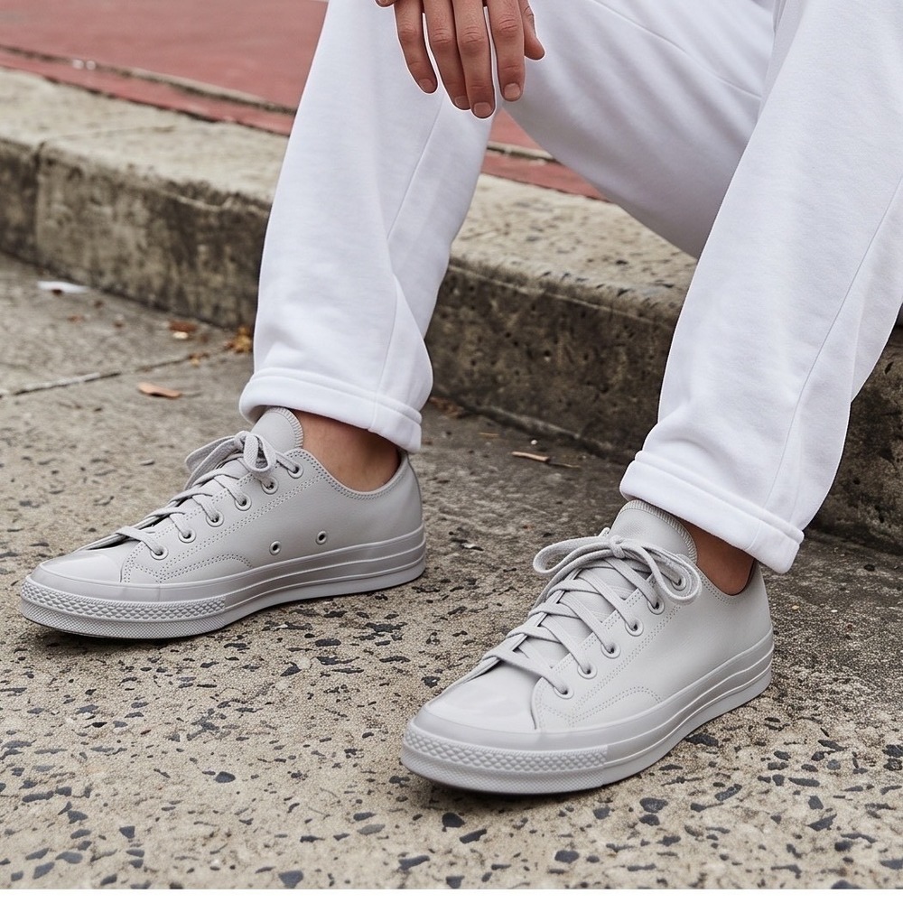 Converse Chuck Taylor All Star‎ 70 Low Men Grey Monochromatic Canvas 7.5 Sneaker